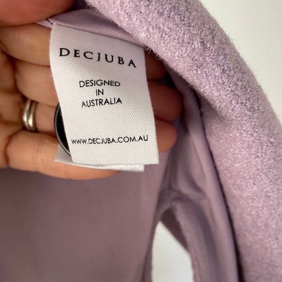 Decjuba Large 12 14 Jacket Mauve RRP $169 Mia Shacket Winter - Picture 11 of 15